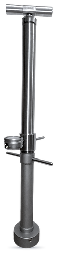 Fabrication spéciale d'une pompe d'essai à vide avec poignée en T, vacuomètre, deux poignées transversales et partie inférieure cylindrique